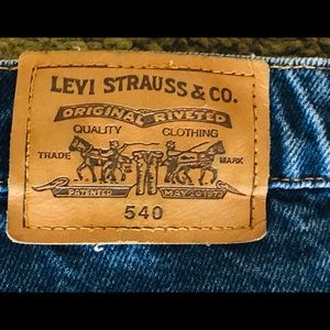 Retro Levi’s Men's Jeans 48x32 ”Leather” Brown Tab